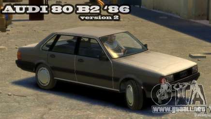 Audi 80 B2 1986 v 2.0 para GTA 4