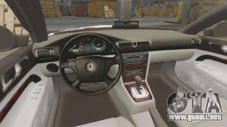 Skoda Superb 2006 Police [ELS] Whelen Edge para GTA 4