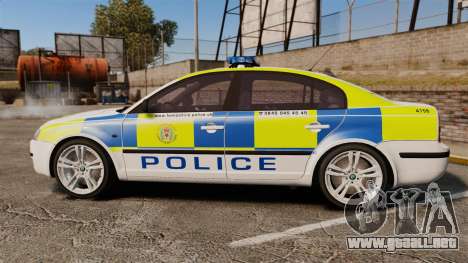 Skoda Superb 2006 Police [ELS] Whelen Edge para GTA 4