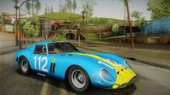 Ferrari 250 GTO (Series I) 1962 HQLM PJ2 para GTA San Andreas