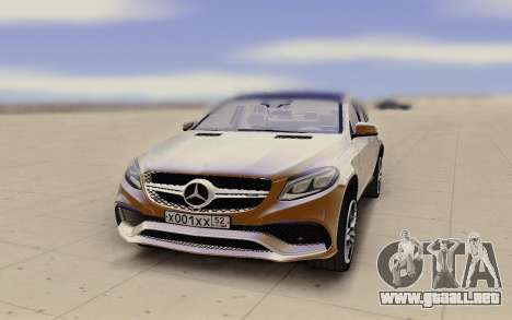 Mercedes-Benz GLE Rus Plate para GTA San Andreas