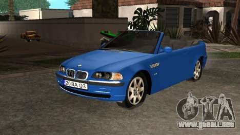 Bmw E46 Cabrio V3 para GTA San Andreas