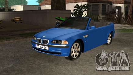 Bmw E46 Cabrio V3 para GTA San Andreas